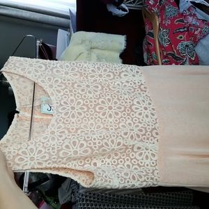 Beautiful boutique blush peach dress